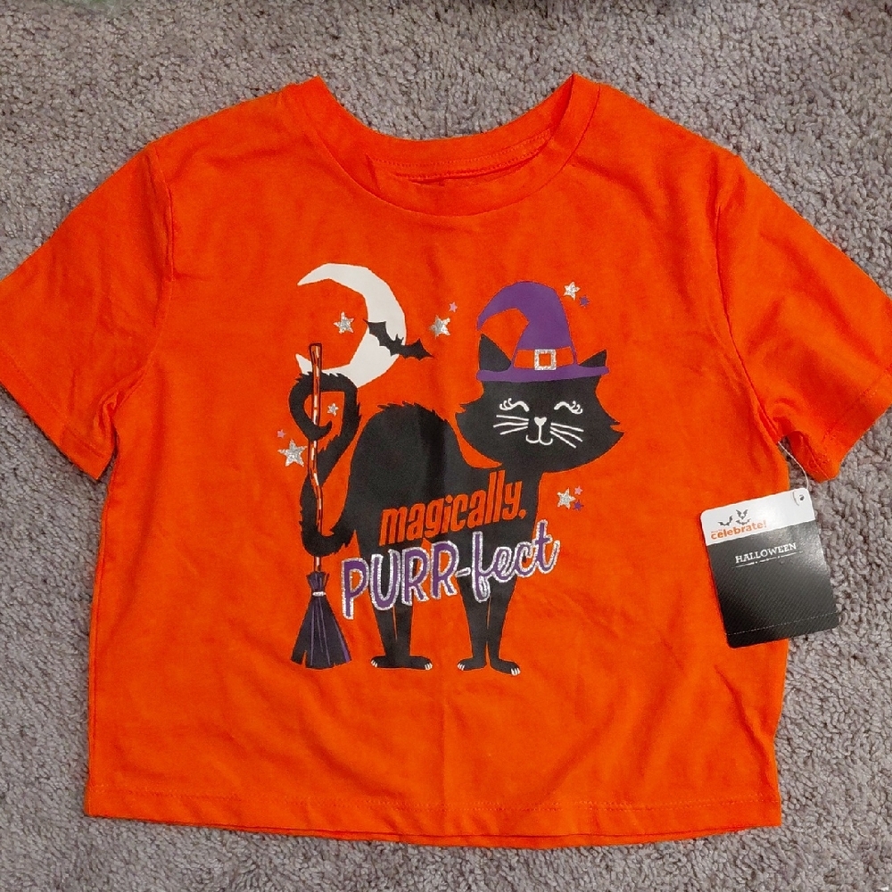 Magically Purr-fect Halloween Cat Tee